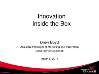 Innovation Inside the Box