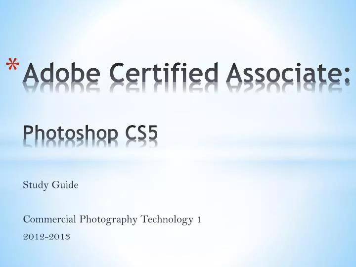 adobe certified associate photoshop cs5