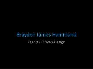 Brayden James Hammond