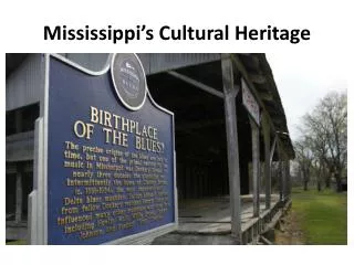 Mississippi’s Cultural Heritage