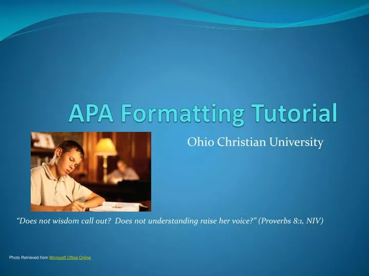 apa formatting tutorial