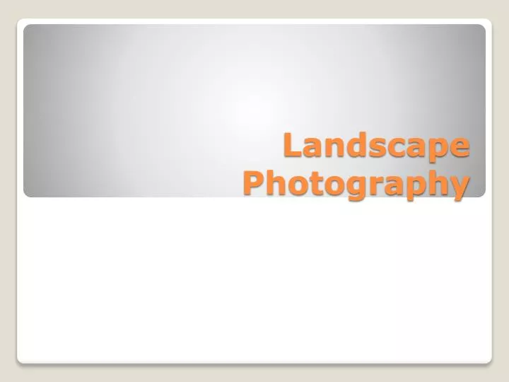 landscape photography