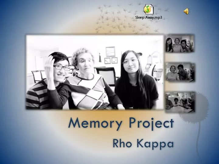 memory project rho kappa