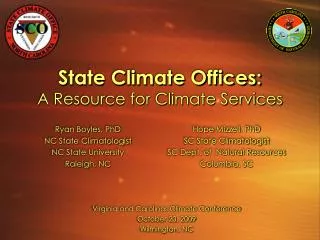 State Climate Offices: A Resource for Climate Services