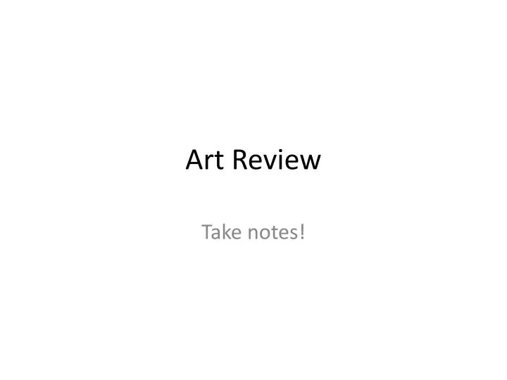 art review