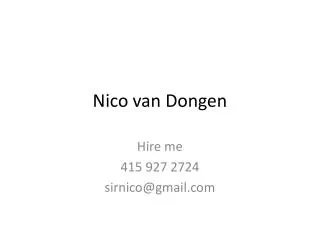 Nico van Dongen