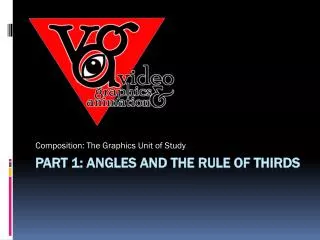 Part 1: angles and the rule of thirds