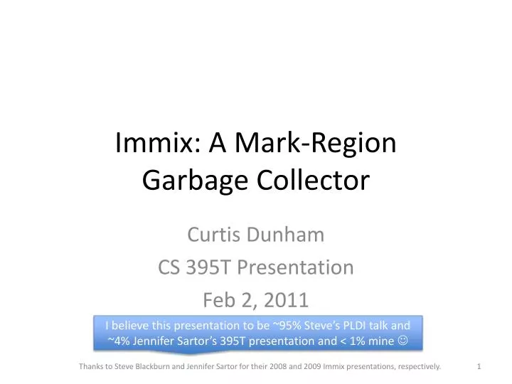 immix a mark region garbage collector