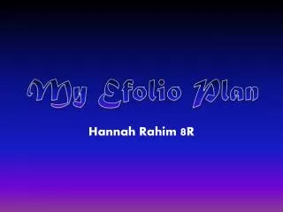 Hannah Rahim 8 R