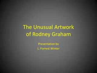 The Unusual Artwork of Rodney Graham