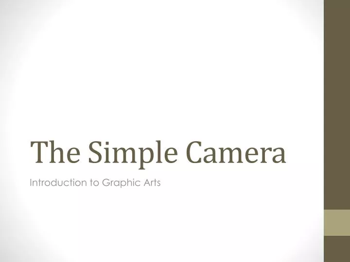 the simple camera