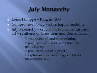 July Monarchy