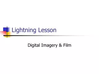 Lightning Lesson