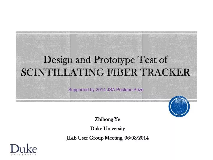 design and prototype test of scintillating fiber tracker