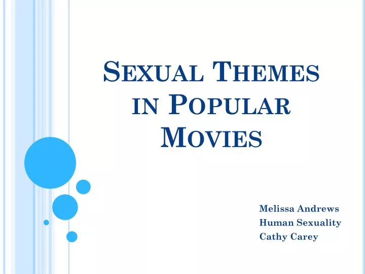 sexual themes in popular movies