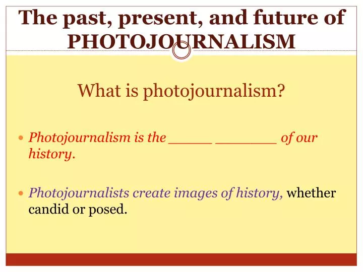 what is photojournalism