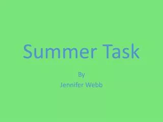 Summer Task