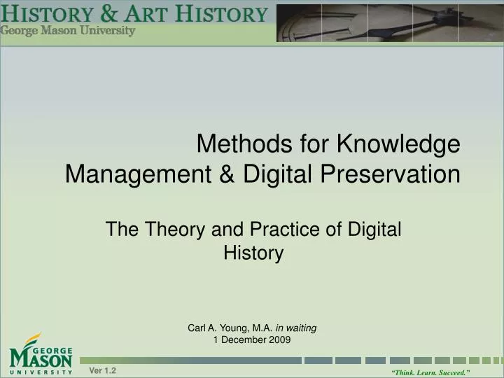 methods for knowledge management digital preservation