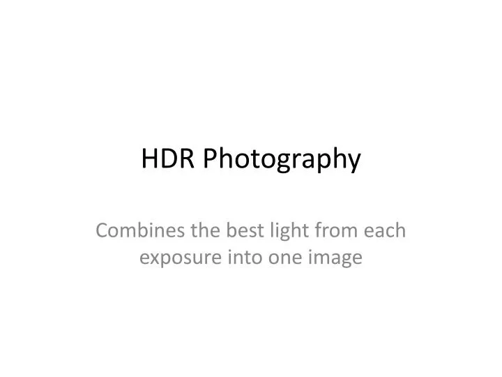 hdr photography