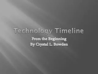 Technology Timeline