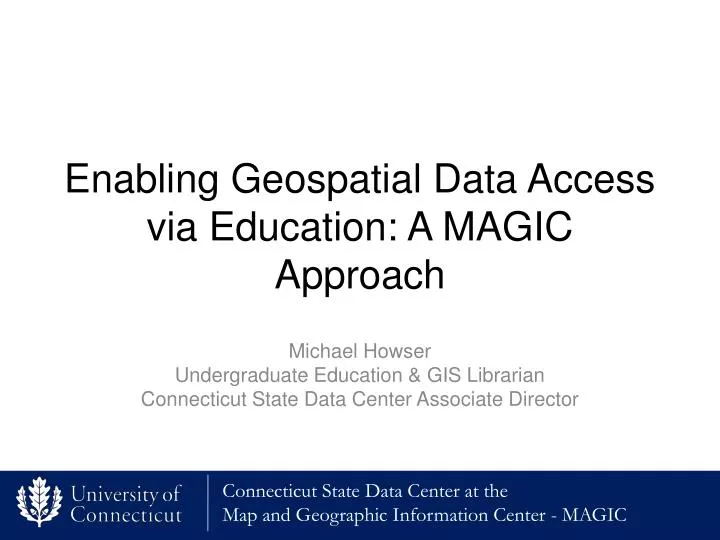 enabling geospatial data access via education a magic approach