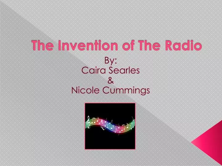 the invention of the radio