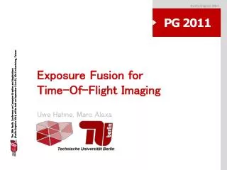 Exposure Fusion for Time-Of-Flight Imaging