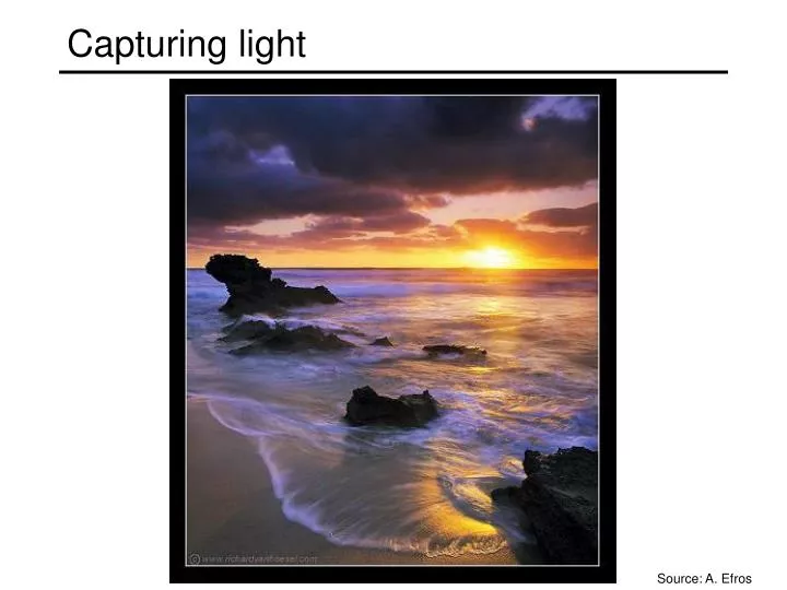 capturing light