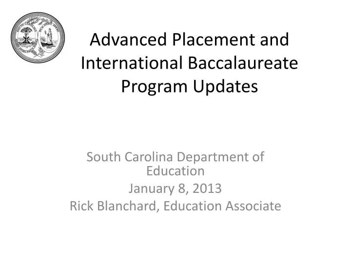 advanced placement and international baccalaureate program updates
