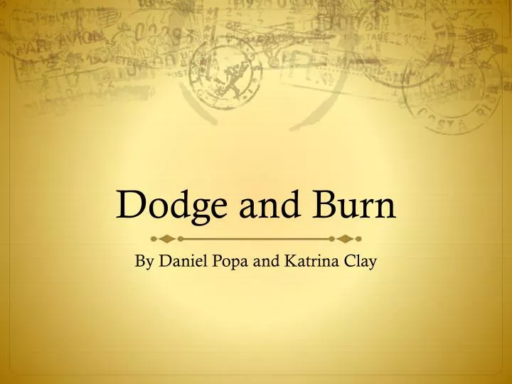 dodge and burn