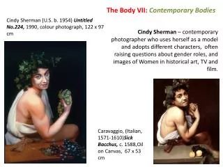 The Body VII: Contemporary Bodies