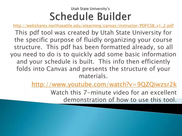 utah state university s schedule builder