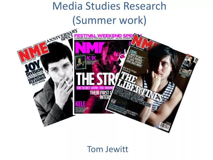 media studies research summer work