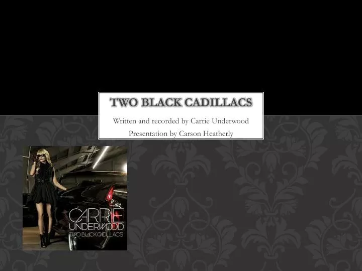 two black cadillacs