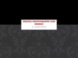 Digital photography and design