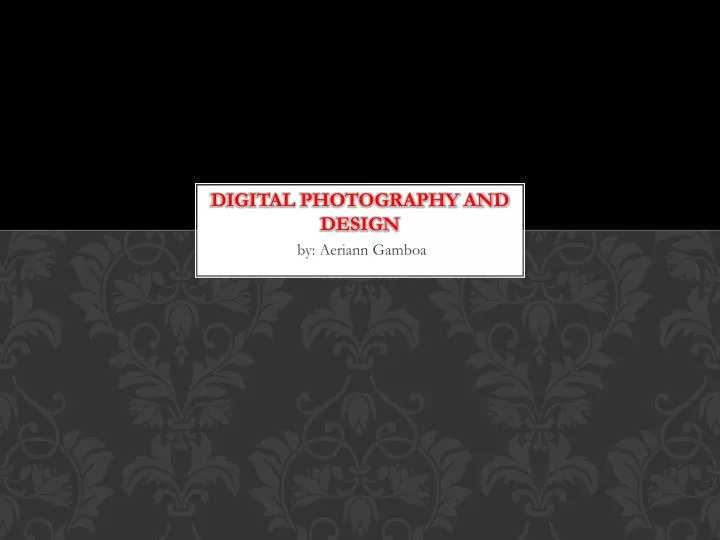 digital photography and design