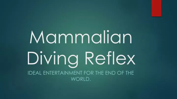 mammalian diving reflex