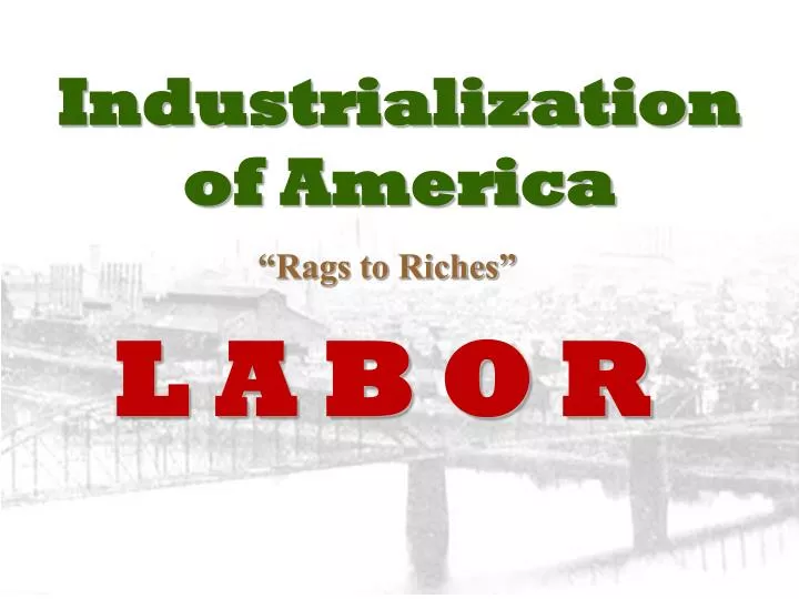 industrialization of america