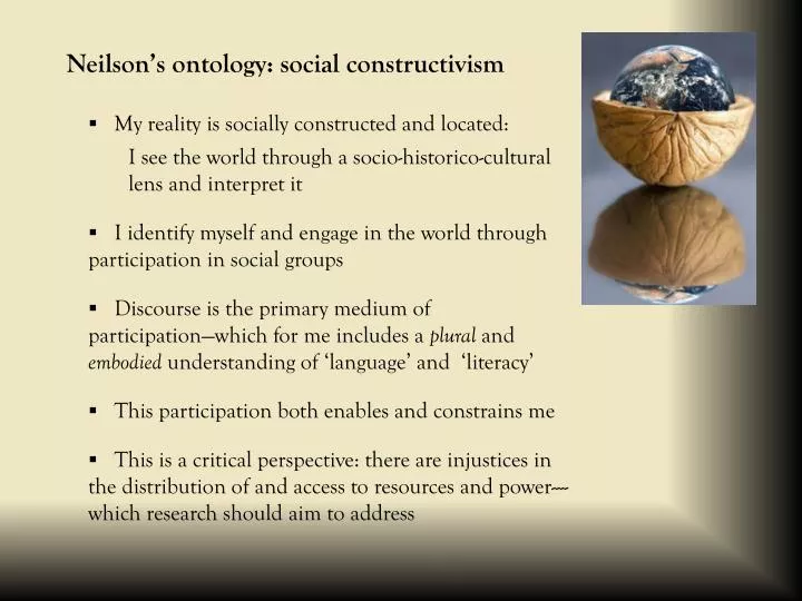 neilson s ontology social constructivism
