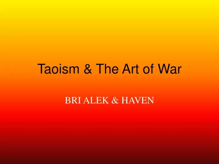 taoism the art of war