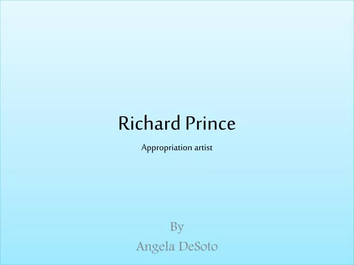 richard prince appropriation artist