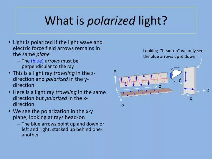what is polarized light