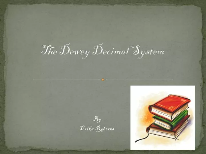 the dewey decimal system
