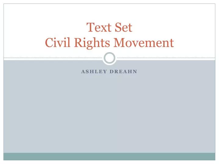 text set civil rights movement