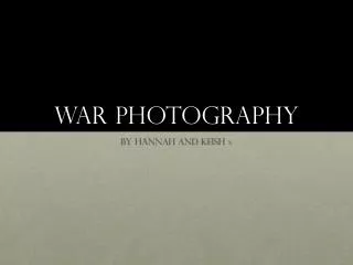 War Photography