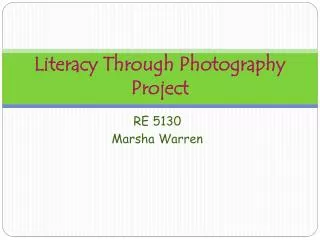 Literacy Through Photography Project