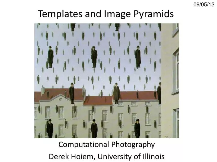 templates and image pyramids