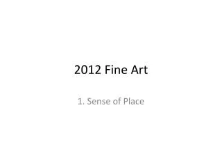 2012 Fine Art