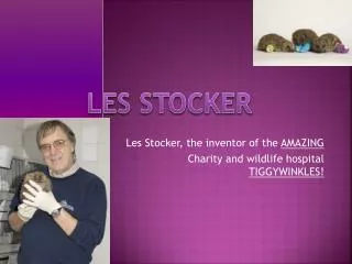 Les Stocker, the inventor of the AMAZING Charity and wildlife hospital TIGGYWINKLES!