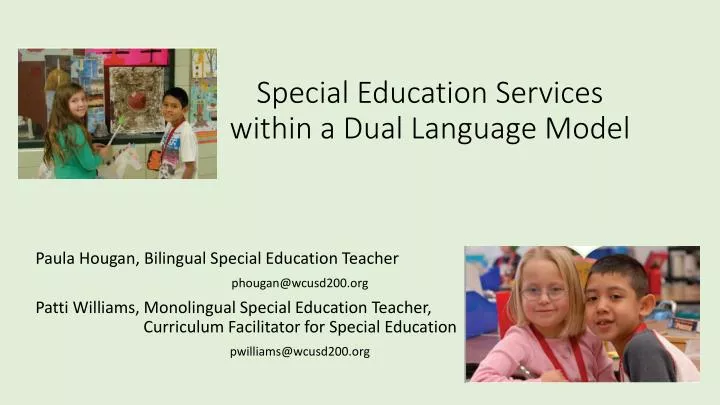 special education services within a dual language model